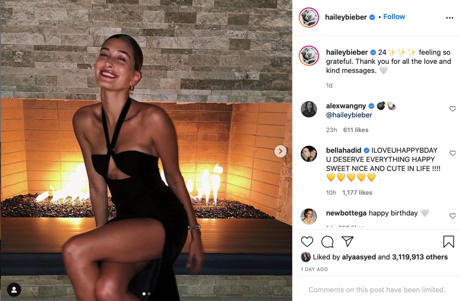 yves Saint Laurent hailey Bieber
