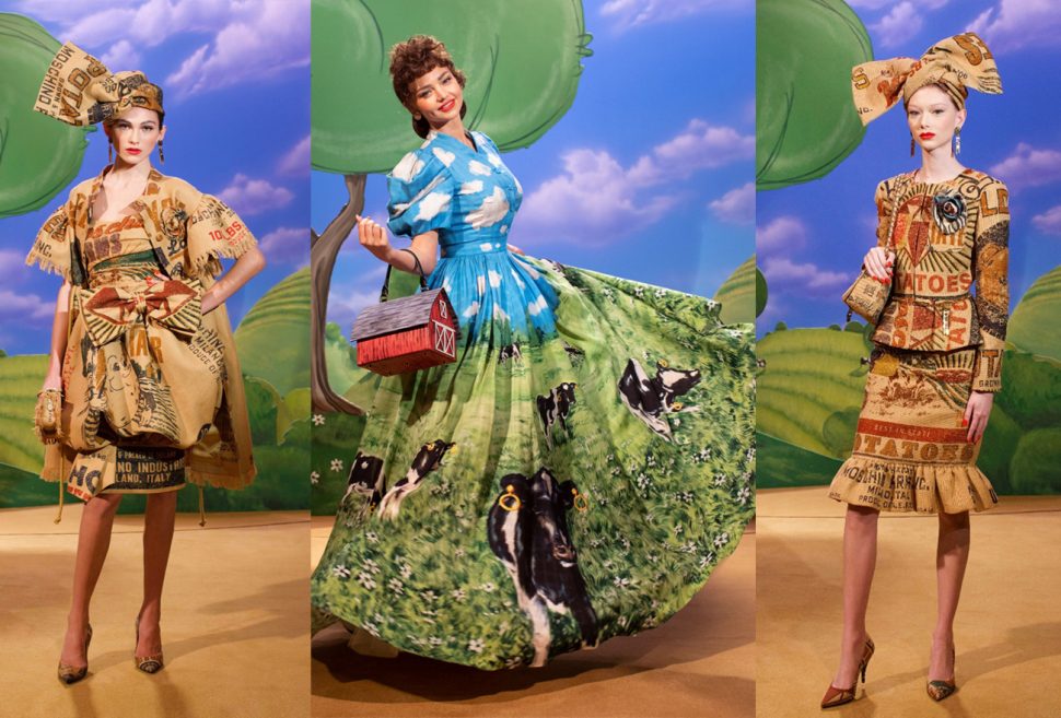 Business Women Countryside Moschino Fall RTW 2021