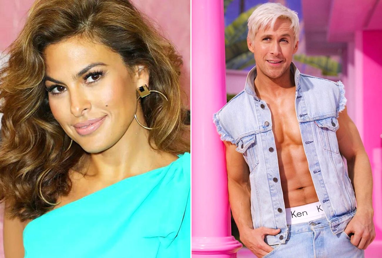 Respons Eva Mendes Terhadap Foto Pertama Ryan Gosling Dalam Filem Barbie