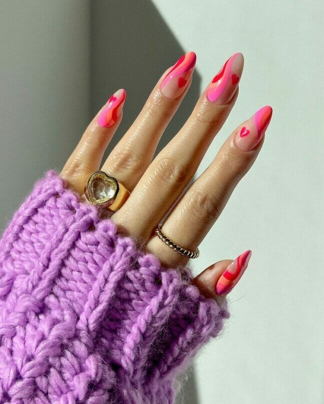 nail art Valentine