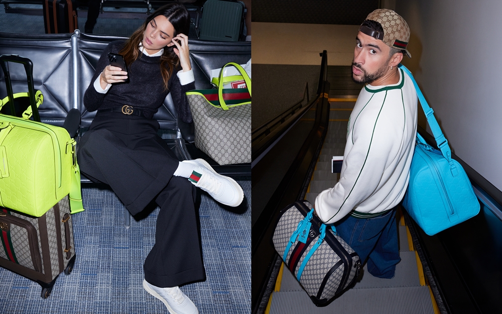 Kendall Jenner dan Bad Bunny tampil bersama buat kali pertama sebagai pasangan kekasih dalam kempen Gucci Valigeria.